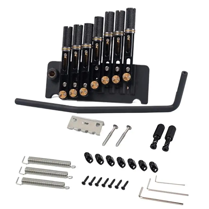 

1 Set Guitar Bridge GA878 Headless Metal 7 String Strain Plate Bridge Guitar Bridge Tremolo Bridge for Guitar Bass