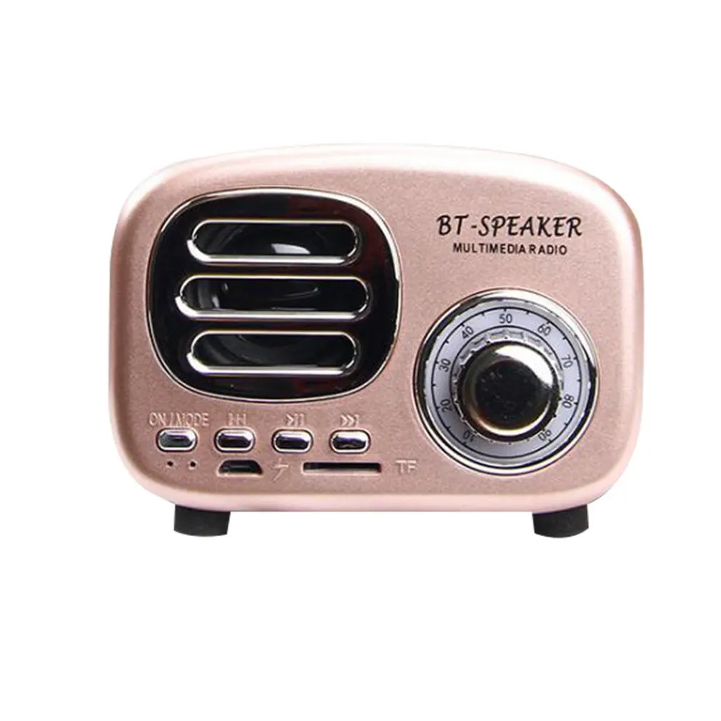 8 Ретро деревянный портативный мини Bluetooth динамик беспроводной громкий динамик наружная акустическая система TF fm-радио музыкальный сабвуфер - Цвет: 8