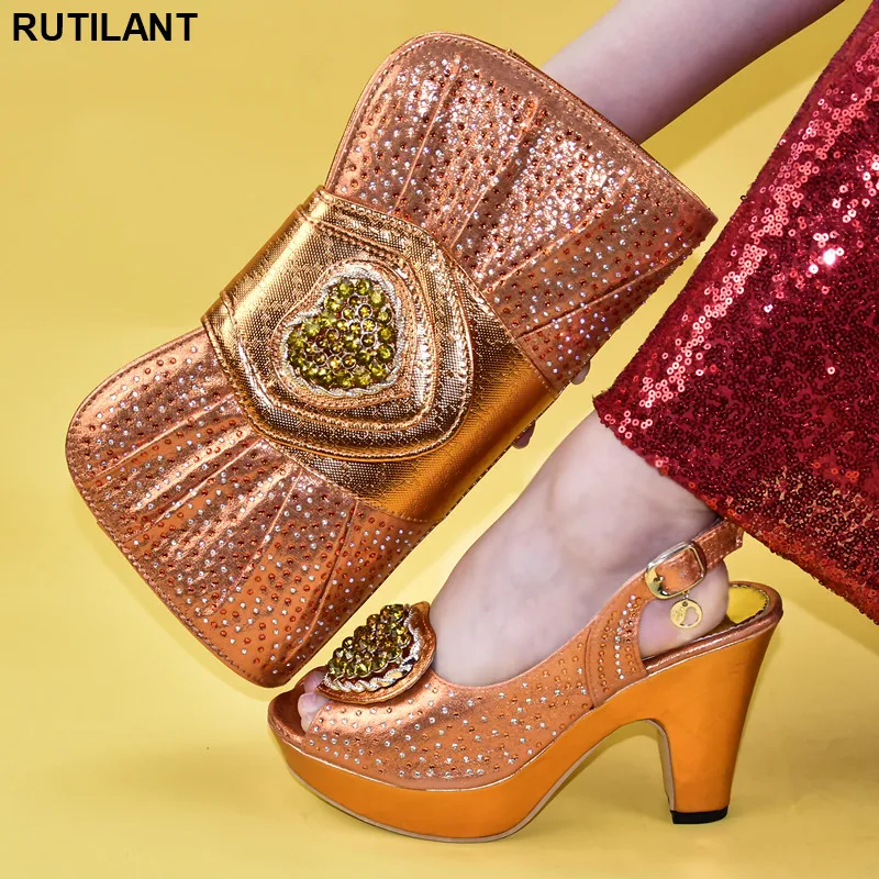 

Latest Italian Shoe and Bag Set for Party In Women African Wedding Italian Shoe and Bag Sets Designer Shoes Women Luxury 2020