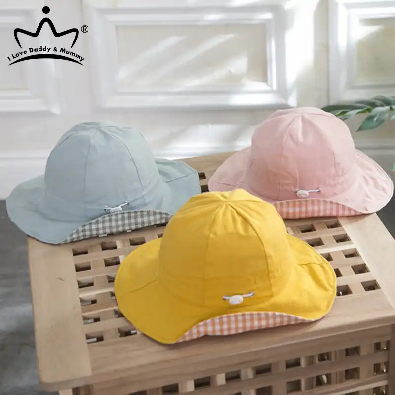 infant girl beach hats