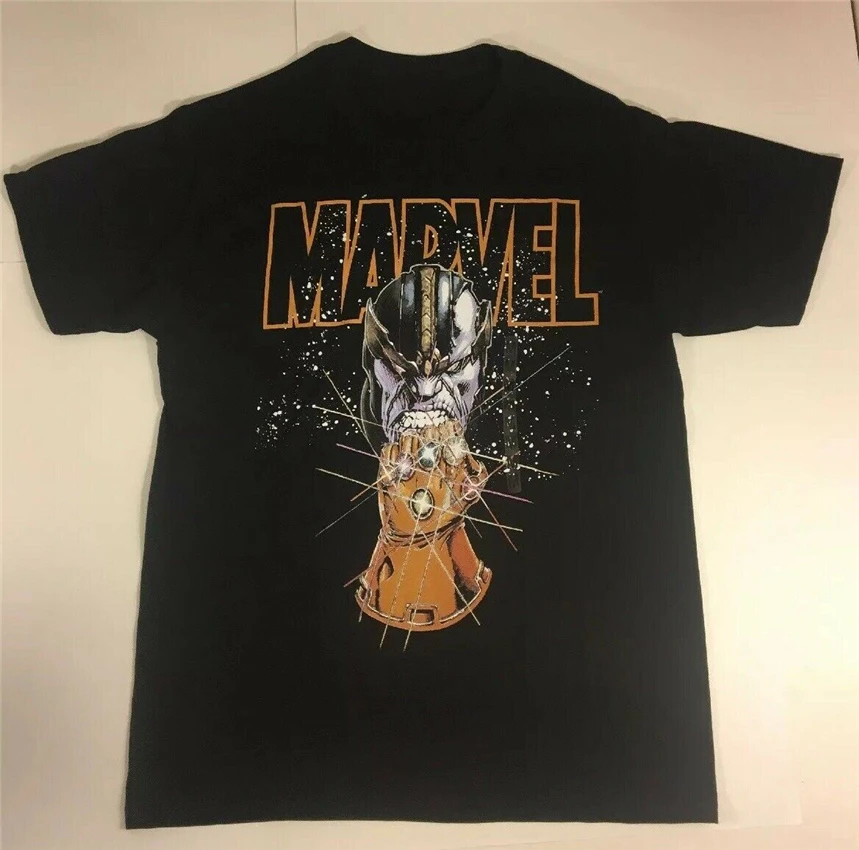 Marvel Thanos Футболка мужская черная средняя новая Nwt Бодибилдинг футболка|Футболки| |