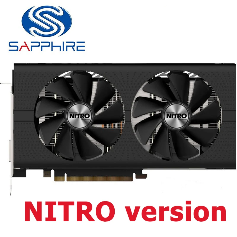 Saphir RX 570 4 go D5 cartes graphiques GDDR5 NITRO carte vidéo pour
AMD RX 500 série Radeon RX570-4GB DisplayPort HDMI DVI utilisé
