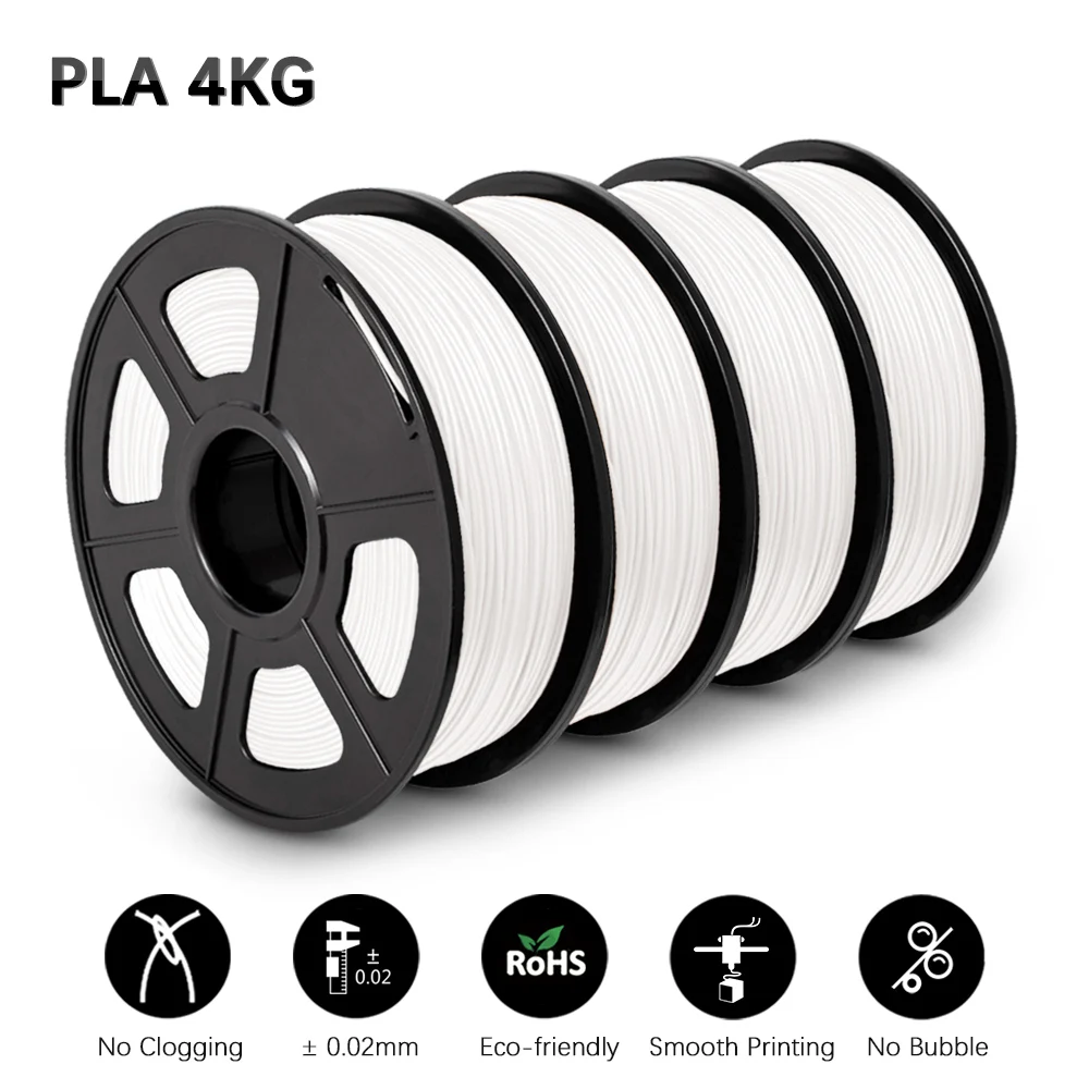 GOHIGH PLA Filament 4 Rolls For 3D Printer Filament PLA Rainbow Biodegradable Eco-friendly Printing Materials abs plastic 3d printer 3D Printing Materials