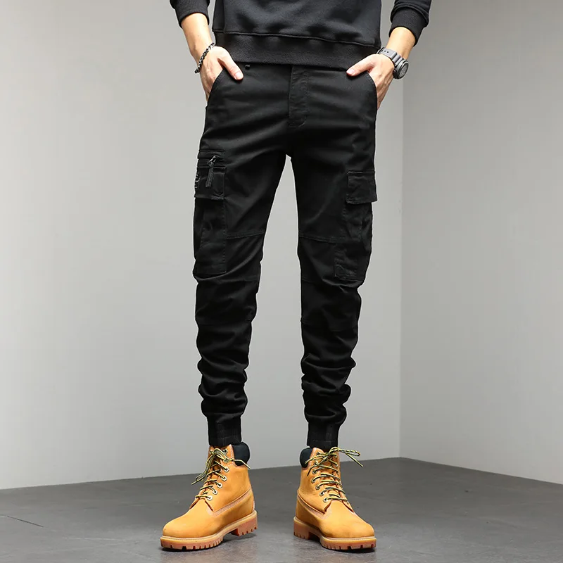 casual trousers for men Single Road Mens Cargo Pants Men Techwear Tactical Military Joggers Male Trousers Streetwear Casual Khaki Pants Men Plus Size men's casual pants not jeans