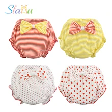 4 шт./партия, хлопковые трусики для новорожденных, нижнее белье для новорожденных, милые трусы для мальчиков и девочек, трусы под штаны, спортивные штаны, От 0 до 3 лет