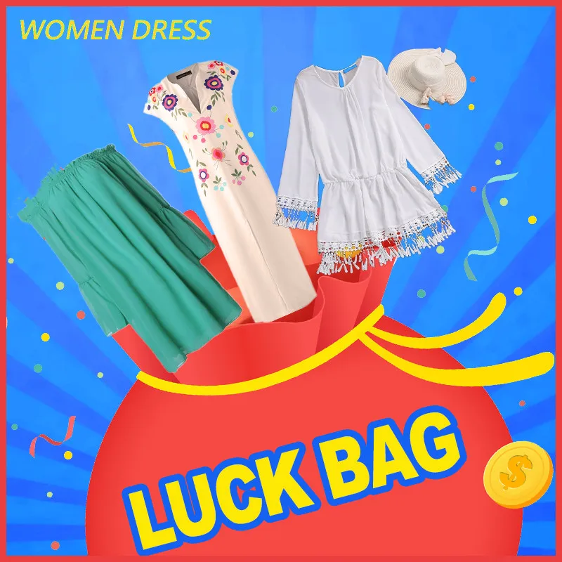 

Buy Two Pay Extra 3$ Get Luck Bag For 2020 Fashion Summer Spring Women Mini Dress Casual Loose Beach Party Sundress Plus Size