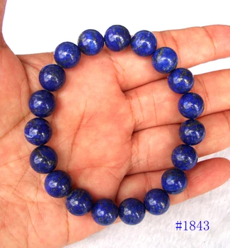 

Free Shipping Natural Lapis Lazuli Round 10.5mm Beads Bracelet Women Man Jewelry Accessories Weddings Parties Birthday Gift