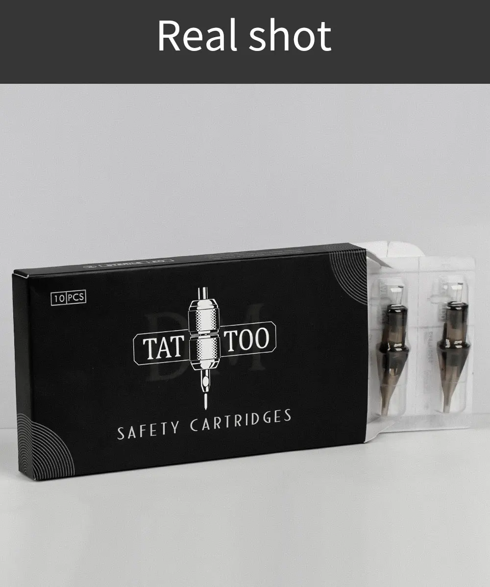 10 шт. иглы для татуажа картридж Иглы для татуировки RL RS RM M1 Одноразовые стерилизованные безопасные Иглы для татуировки для картриджа машины ручки