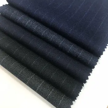 

Spot Wholesale New Style for Autumn and Winter Striped Pants Fashion Garment Material Woven Tr Striped Suit Fabric