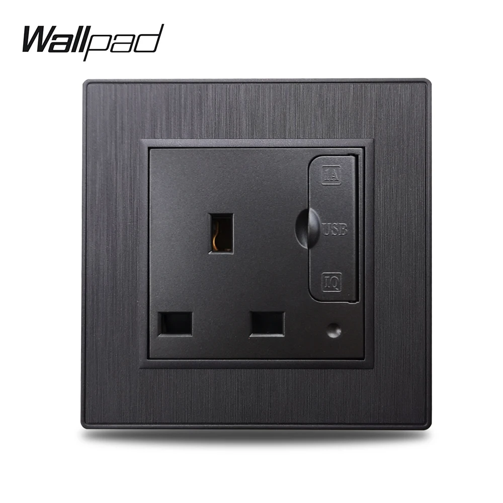 Настенная электрическая розетка Wallpad S6 13A Великобритания с двойным USB-портом 3 1 А