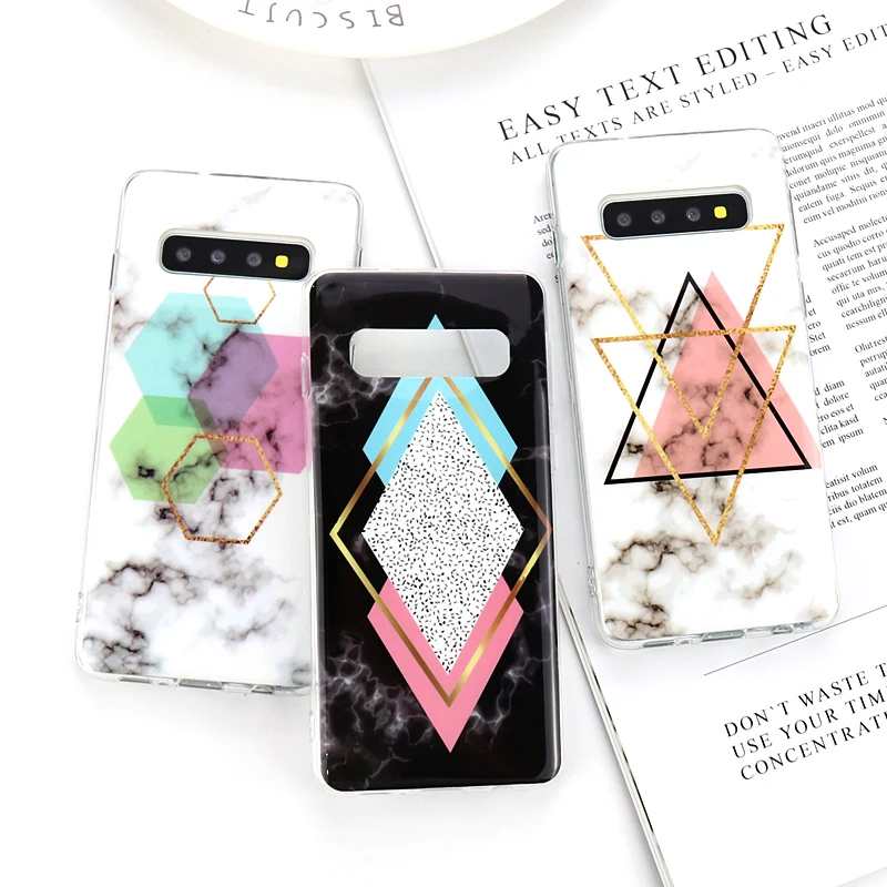 

Fashion Marble Phone Casing For Samsung S10E S10Plus A70 A50 A40 A30 A20 M10 M20 M30 S10 5G Soft Silicone Cover Coque Capa Para