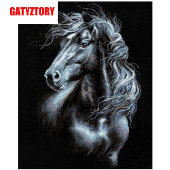 

GATYZTORY 5D Diamond Painting Full Square DIY Home Decor Mosaic Picture Custom Wall Art Diamond Embroidery Horses and Deers