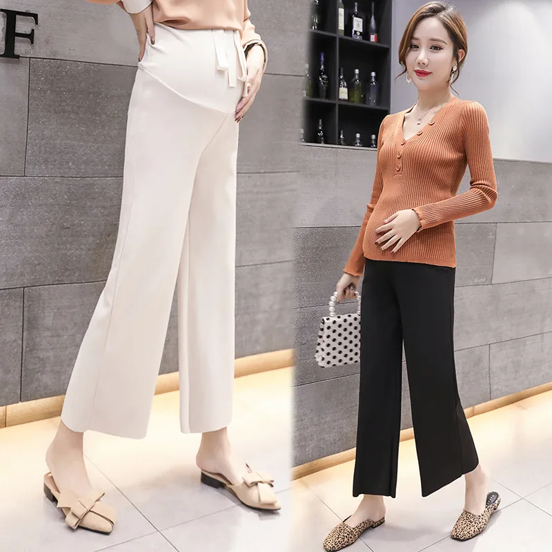 

Maternity Clothes Pregnant Women Pants 2020 Spring New Style Fashion Mom Outer Wear Loose-Fit Pregnant Women Capri Maternity Pan