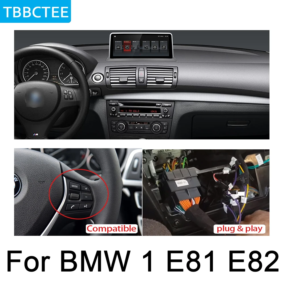Excellent For BMW 1 E81 E82 2005~2012 Idrive Car Android Radio GPS Multimedia player stereo HD Screen Navigation Navi Media Map WIFI BT 3