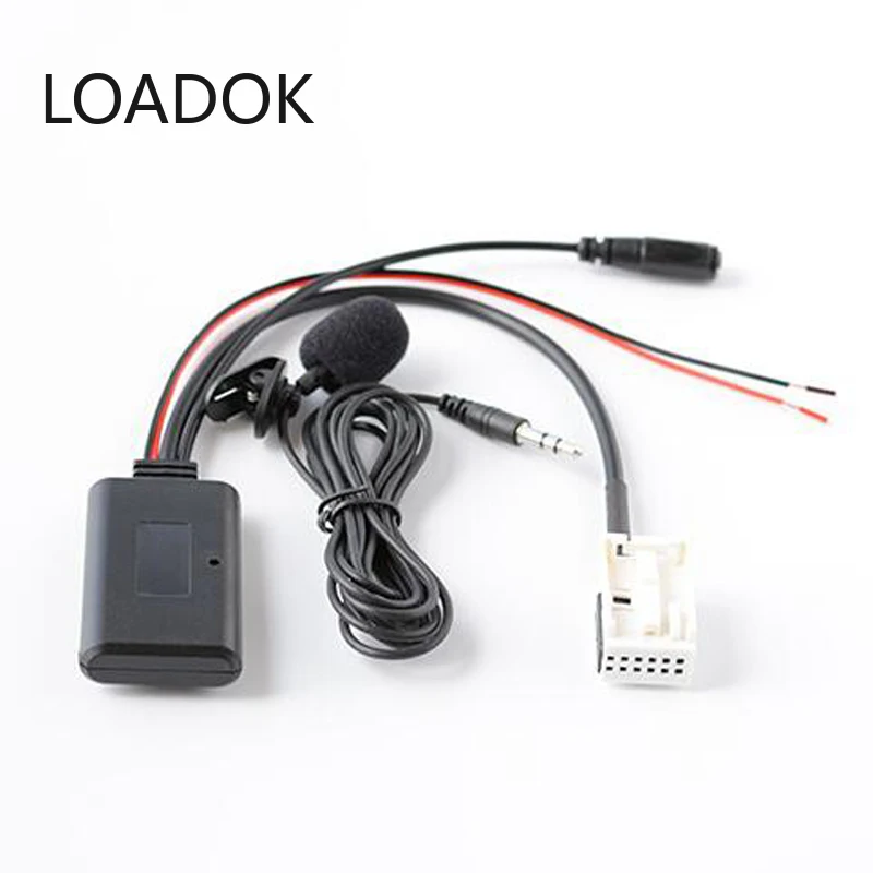 

Car CD Changer Microphone Phone Call Handsfee Cable Bluetooth Audio Adapter for Volkswagen RCD315 RCD510 RNS510 Car Speakers