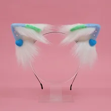2022 Animal ear headband peach heart cat ears cute plush cat ears hair accessories headdress cosplay props party Weaving tools