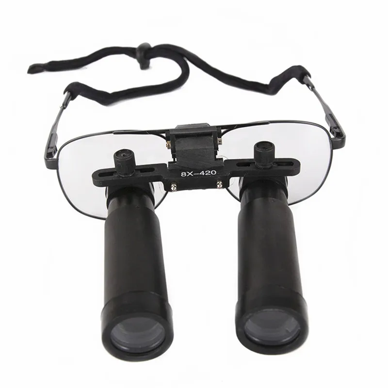 High Quality Metal Frame 8.0X-R Medical Loupes Binocular Magnifier Dental Surgical Magnifying Glasses | Инструменты