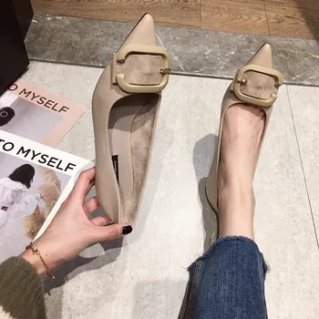 

2020 autumn new high heel women fashion simple solid color bow decoration thin heel casual high heels