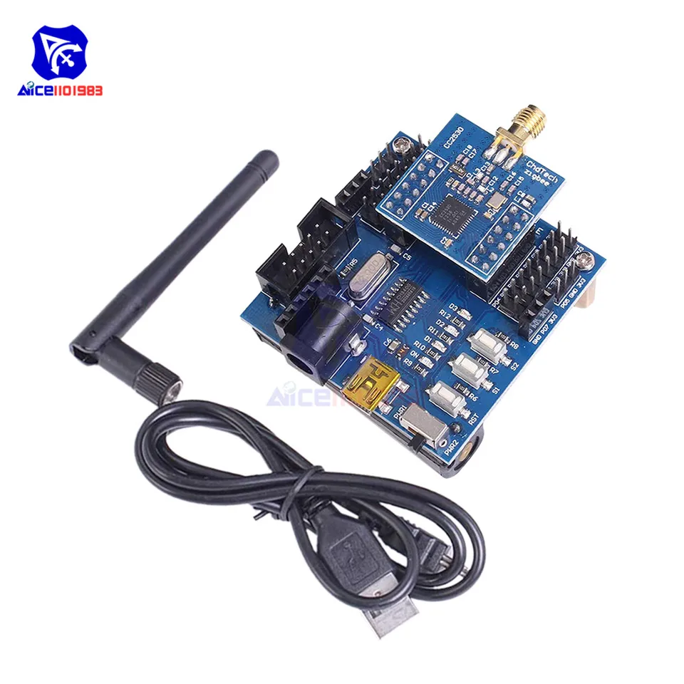 CC2530 UART Wireless Core Board Sensor Node scheda di sviluppo della scheda base modulo Zigbee CC2530F256 porta seriale Wireless 2.4GHz