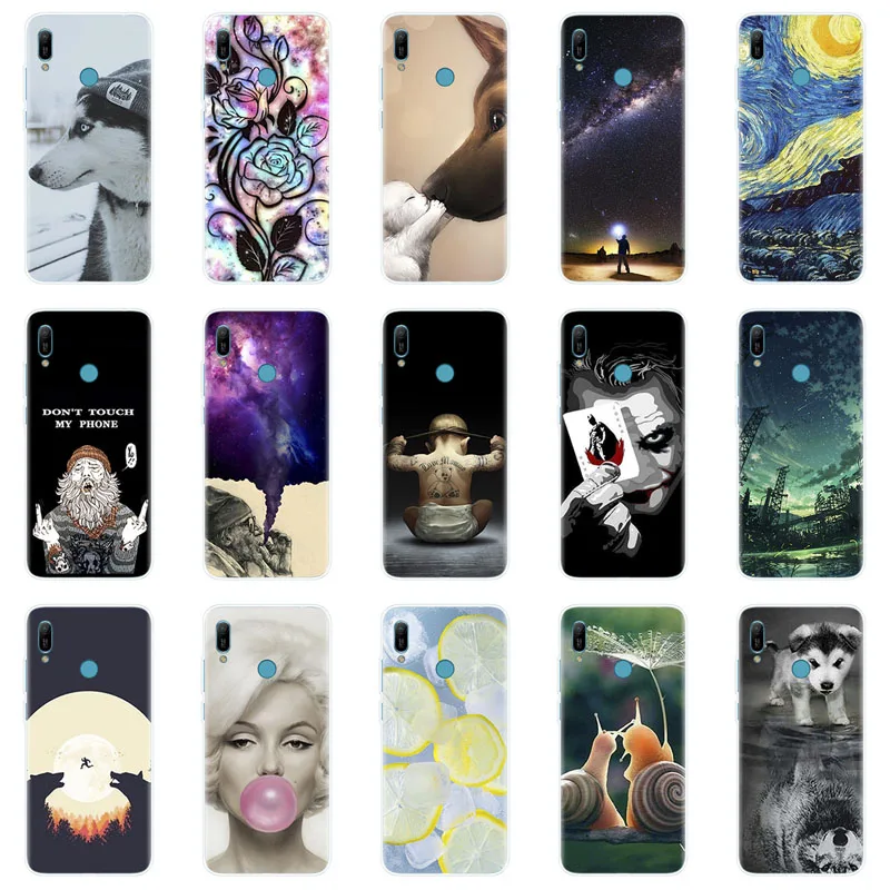 for Huawei y6 2019 Case Y6 Silicon Cover Soft Phone case For MRD-LX1 MRD-LX1F Y 6 pro Y6Prime | Мобильные телефоны и