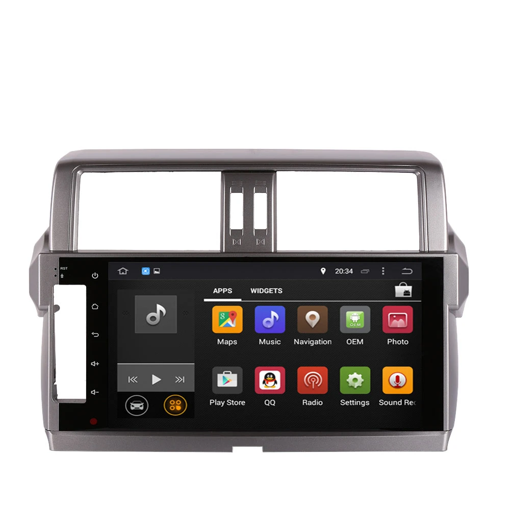 Автомобильный GPS-навигатор на Android 10 0 для TOYOTA Land Cruiser Prado 150 2014-2017 1 &quot автомобильное