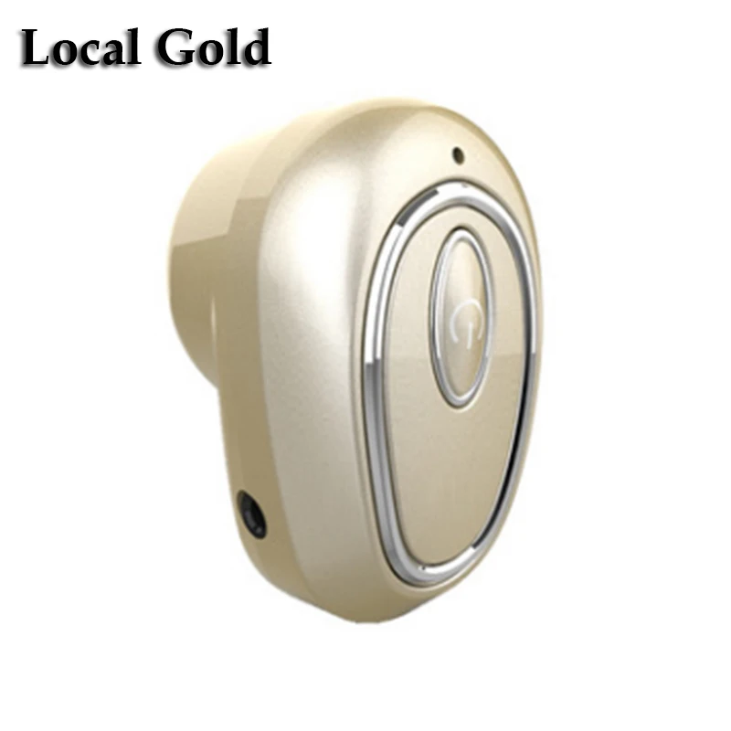 S650X беспроводные Bluetooth V4.1 наушники в ухо спортивные с микрофоном гарнитура Handsfree Мини-вкладыши для всех телефонов для huawei samsung - Цвет: Золотой