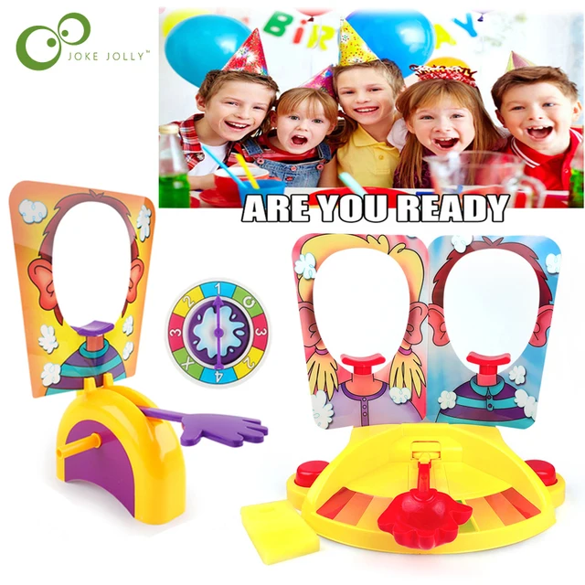 Cake Cream Pie In The Face Family Party Fun Game Funny Gadgets Prank Gags Jokes Anti Stress Toys kids Joke Machine Toy Gift ZXH 1