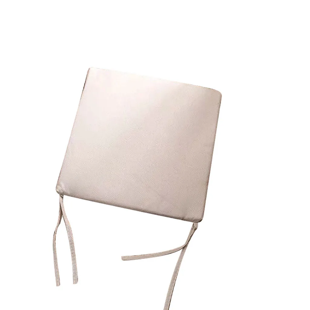 Высокая емкость японский моющийся сплошной цвет хлопок и из льна для стула Подушка Татами коврик 45x45 см Горячая дропшиппинг