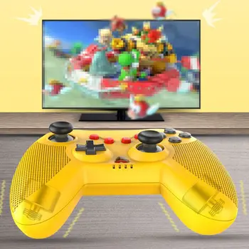 

PG-SW020 Triangle Switch Bluetooth Wireless Game Controller With Six-axis Dual Motor Vibration Burst Function Cyan