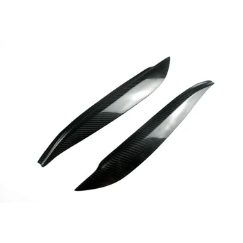 

NEW-Carbon Fiber Headlight Eyebrow Eyelids Stickers Trim Cover for 2004-2009 Mazda 3 Hatchback