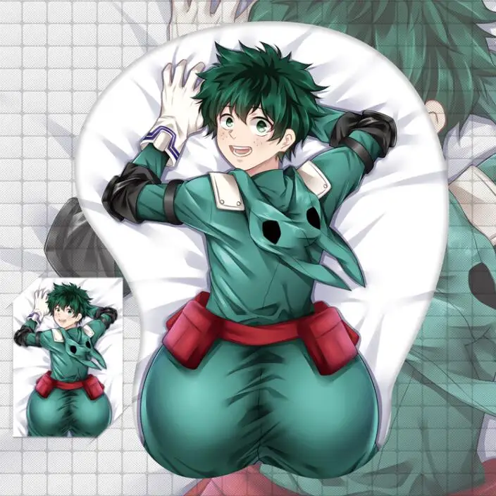 My Hero academic Midoriya Izuku deku фигурка 3d Аниме мягкий гелевый игровой коврик для мыши