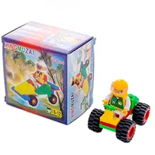 Сборка головоломки детские игрушки военный автомобиль сборка мальчик детский сад строительные блоки школьный подарок