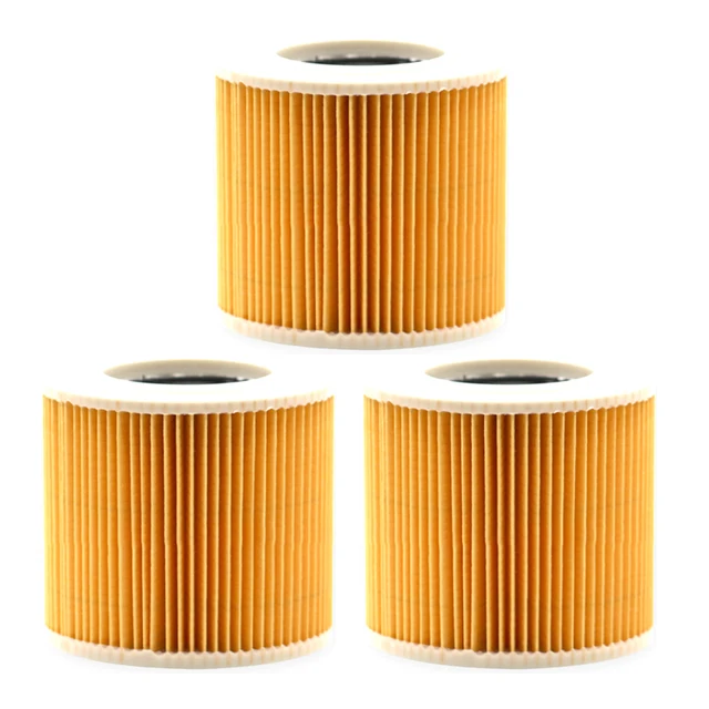 3pcs Filter Elements For Karcher WD2 WD3 Premium Vacuum Cleaner Replace Part Accessories Filter WD2250 WD3.200 MV2 MV3 WD3