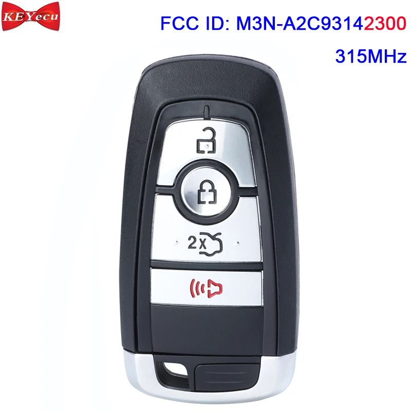 KEYECU для Ford Edge Explorer Fusion Mustang дистанционный смарт ключ-брелок M3N-A2C93142300 164-R8150 164-R8159 315