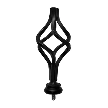 

1pair Hardware Window Blind Bedroom Home Curtain Rod Ends Decorative Finials Fixings Head Wrought Iron Modern Living Room Bar