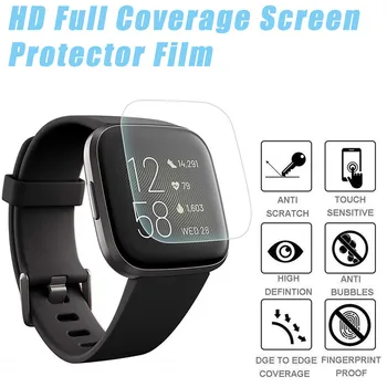 

3Pack HD Full Coverage TPU Screen Protector Film For Fitbit Versa 2 Ultra-thin 0.2MM Transparent Tempered glass protective film