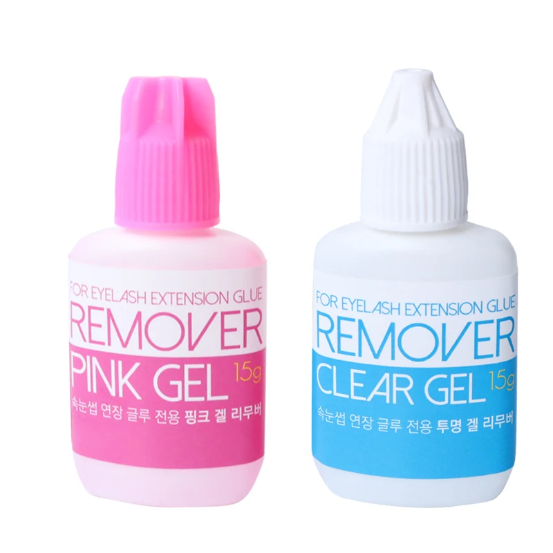 

2pcs/lot 15g Pink/Clear Gel Remover For Eyelash Extension Glue From Korea Removing Eyelash Extensions