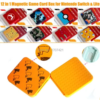 

Nintend Switch NS Accessories Magnetic Game Cards Storage Case Nintendos Switch Hard Shell Box for Nintendo Switch Games