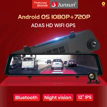 Junsun A102 ADAS 4G Android8.1 Автомобильные видеорегистраторы зеркало заднего вида тире камера wifi FM Bluetooth gps 2 Гб ram 1080P регистратор авто видеорегистратор