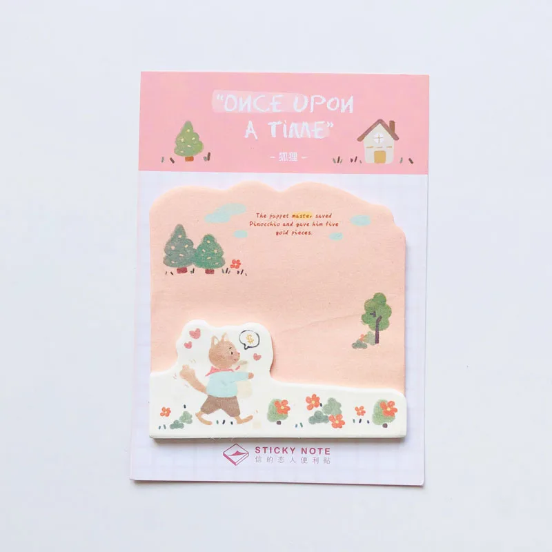 30 листов милый лиса Русалка принцесса стикер для заметок Pad школьные канцелярские принадлежности