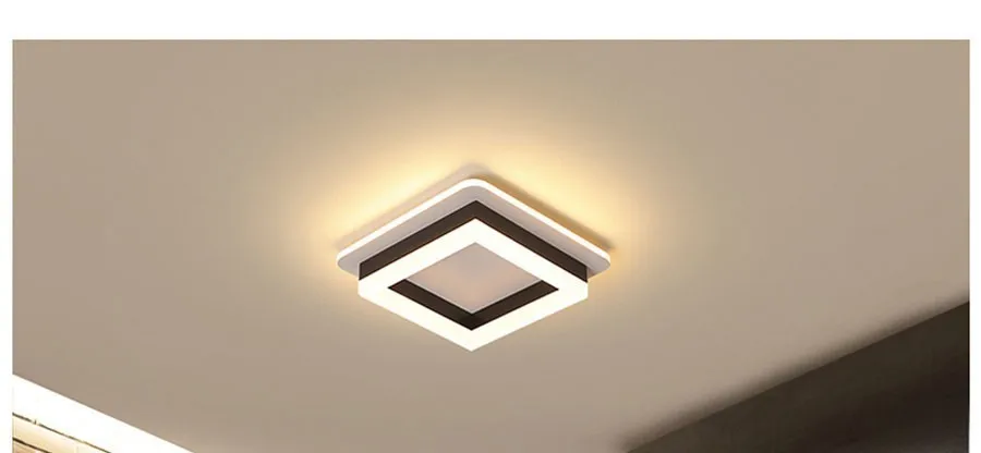 luminária moderna de teto em acrílico suspenso de 20w