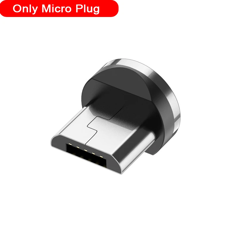 Магнитный кабель USB для быстрой зарядки кабель usb type C Магнитный кабель для зарядки данных Micro USB кабель для мобильного телефона USB шнур - Цвет: Micro Plug
