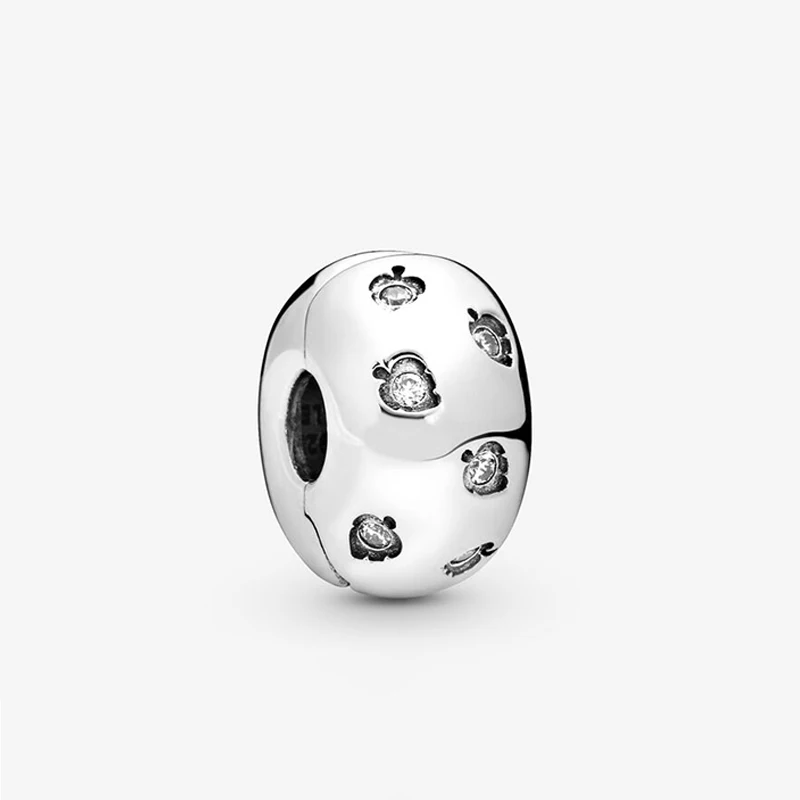 

2019 Autumn New 925 Sterling Silver Beads Sparkling Leaves Clip Charms fit Original Pandora Bracelets Women DIY Jewelry
