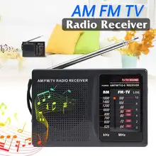 Портативный карманный AM FM AM радио ТВ Звук мир радио приемник динамик Спорт на открытом воздухе музыкальный плеер