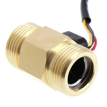 

Flow Sensor G3/4" DN20 Copper Hall Effect Liquid Water Flow Switch Sensor Meter