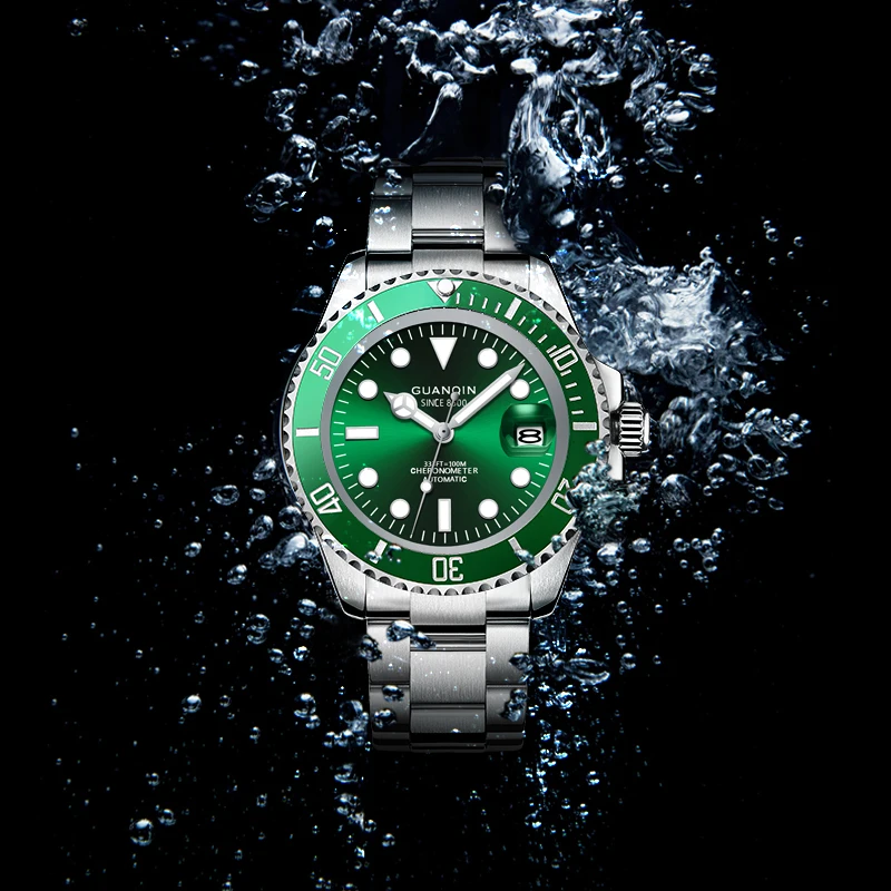 

GUANQIN Men's Watches 41MM NH35 Mechanical watch for men Luxury automatic watch men Sapphire mirror 100M waterproof 2023 New