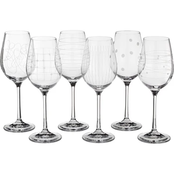 

Wine Glass Set 6 pcs. Viola Mix 250 ml. Height = 21 cm. Kitchen supplies