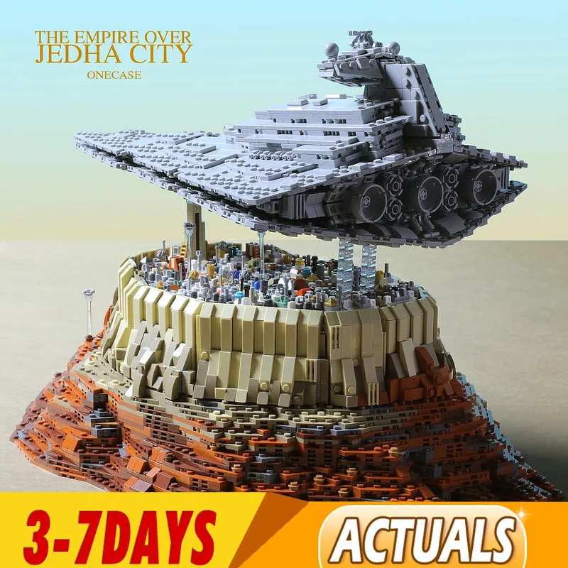 5098 PCS DHL MOC-18916 Star Toys Wars The Empire Over Jedha City Building Block Bricks Toy for Christmas Gift 18916 05027 | Игрушки и
