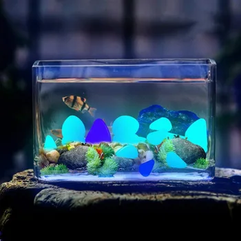 

30 Pcs Glow in the Dark Garden Pebbles Glow Stones Rocks for Walkways Garden Path Patio Lawn Garden Yard Decor Luminous stones