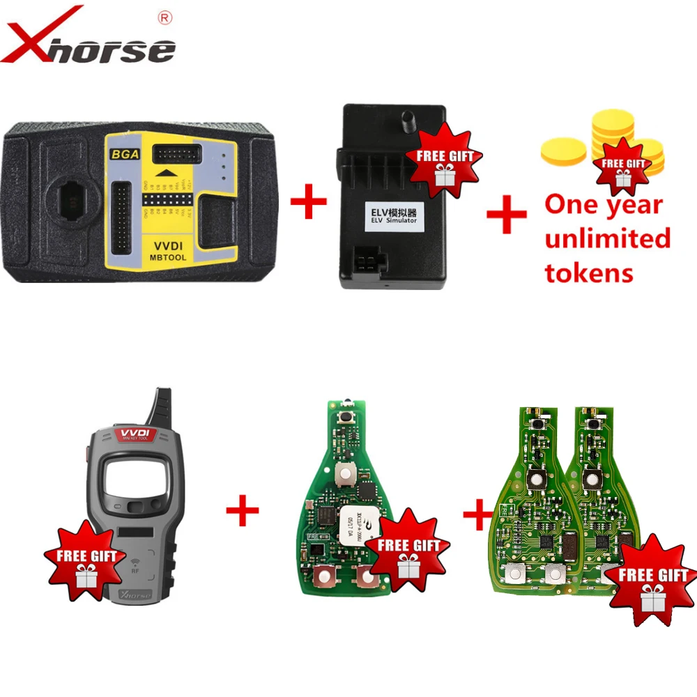 Программатор ключей Xhorse V5.0.5 VVDI MB получить один год неограниченных токов/VVDI мини